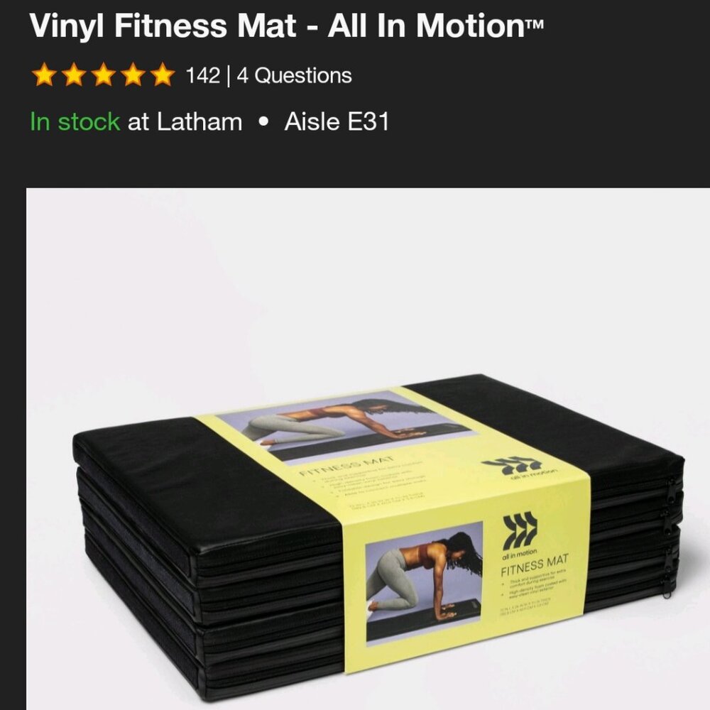 ISO(in search of) all in motion vynl floor mat.